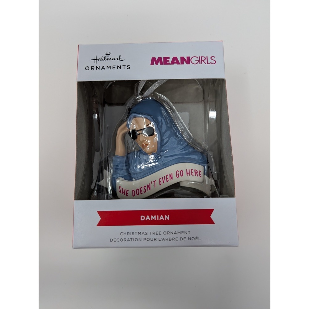 Hallmark Ornament Mean Girls Damian "She Doesn't Even Go Here" Christmas Holiday
